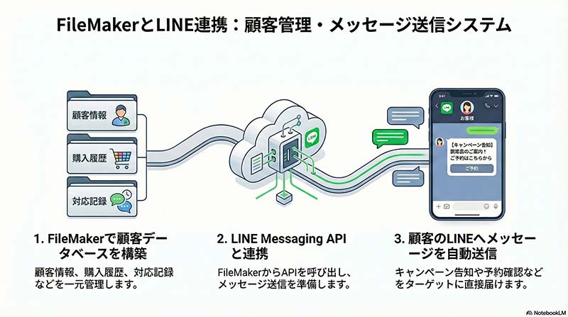 FileMaker LINEメッセージ配信システム